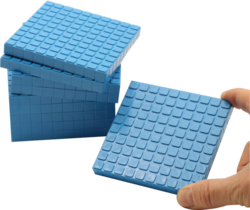 Modré stovkové destičky, 10ks - pro sadu pro rozklad čísla