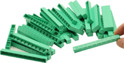Zelené desítkové tyčky, 50ks - pro sadu pro rozklad čísla