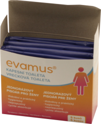 Kapesní toaleta pro ženy - Evamus - 5ks