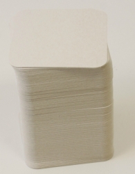 Karty bílé čtvercové 93x93mm, 100ks