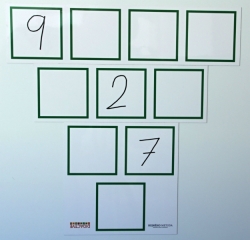 Součtové trojúhelníky na magnetickou tabuli