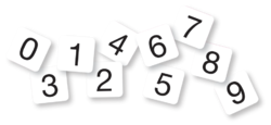 Čísla 0-9 na magnetickou tabuli