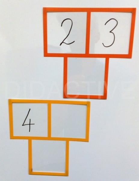 Součtové trojúhelníky skládací na magnetickou tabuli