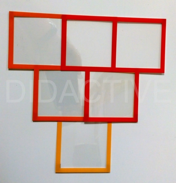 Součtové trojúhelníky skládací na magnetickou tabuli