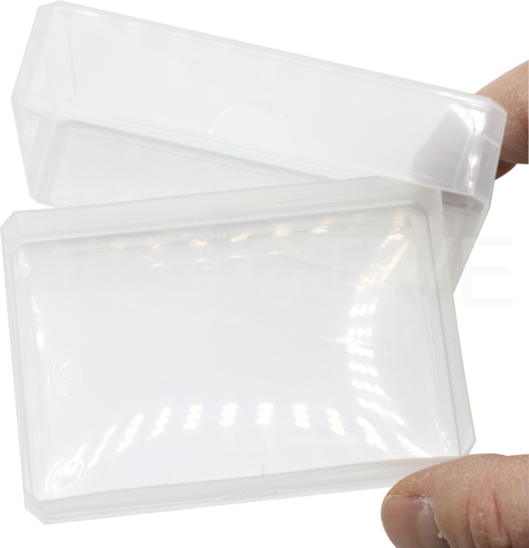 Plastová krabička průhledná- karetní formát vyšší
